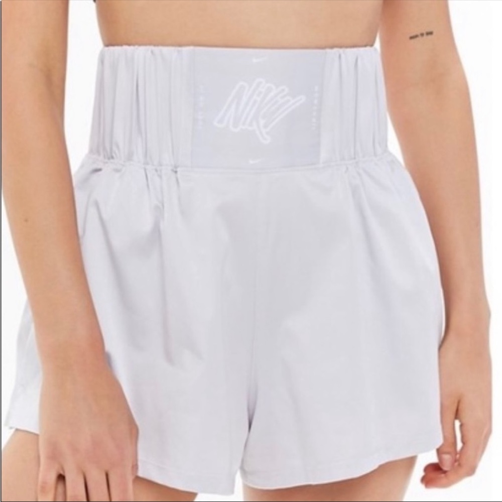 Nike Dri-Fit High Waisted Knockout Boxer Athletic Athleisure Workout Shorts